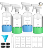 Refillable Spray Bottle Set 4 Pack